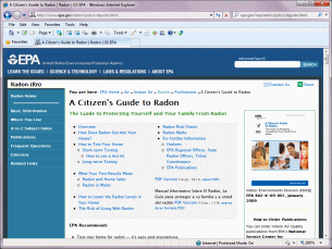 EPA - A Citizen's Guide to Radon